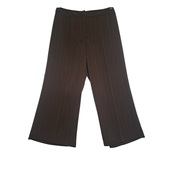 Chadwicks Womens Brown Pinstripe Blazer 16 AFC Polyester/Rayon Blend - Picture 8 of 12